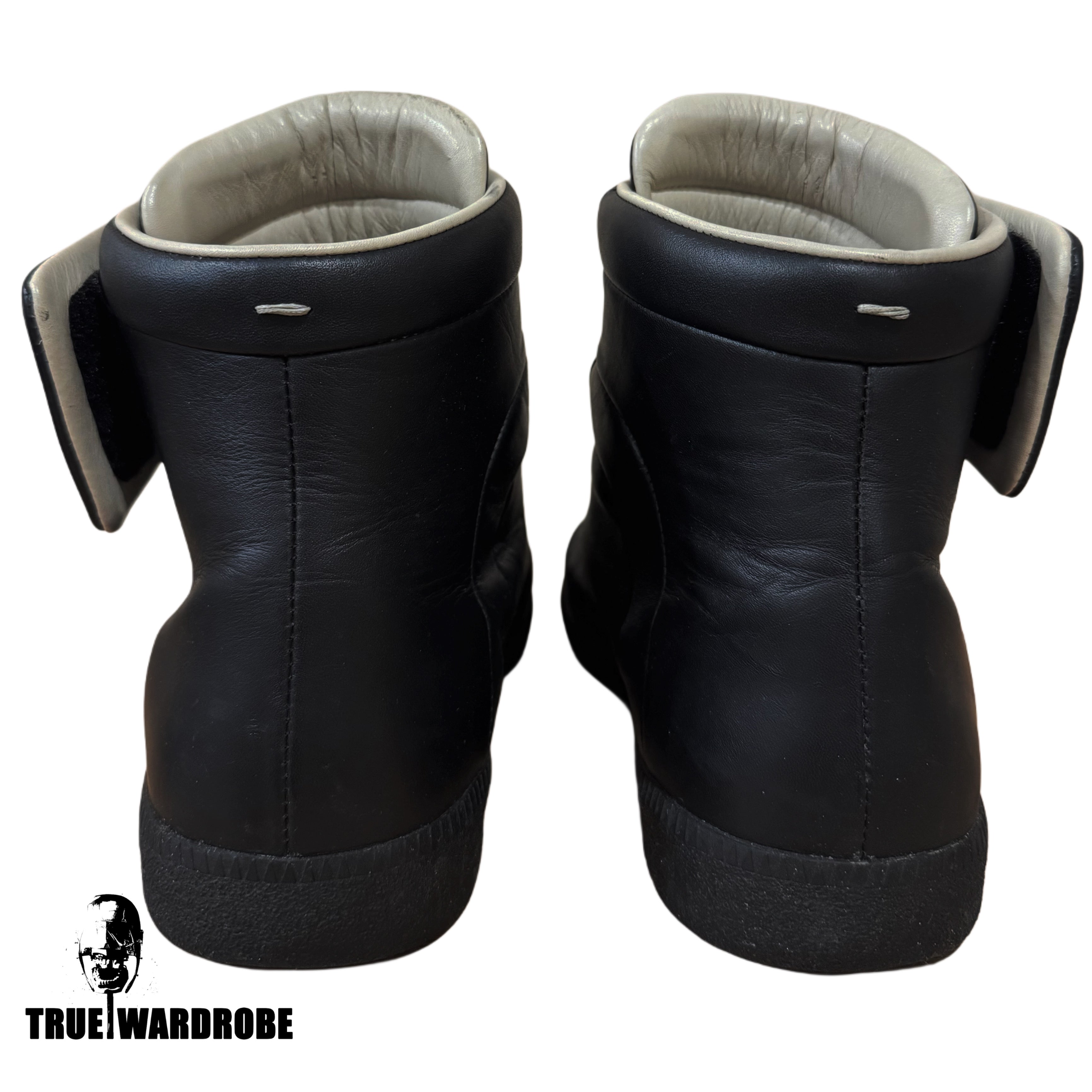 Maison Margiela Future High Black Leather Sneakers