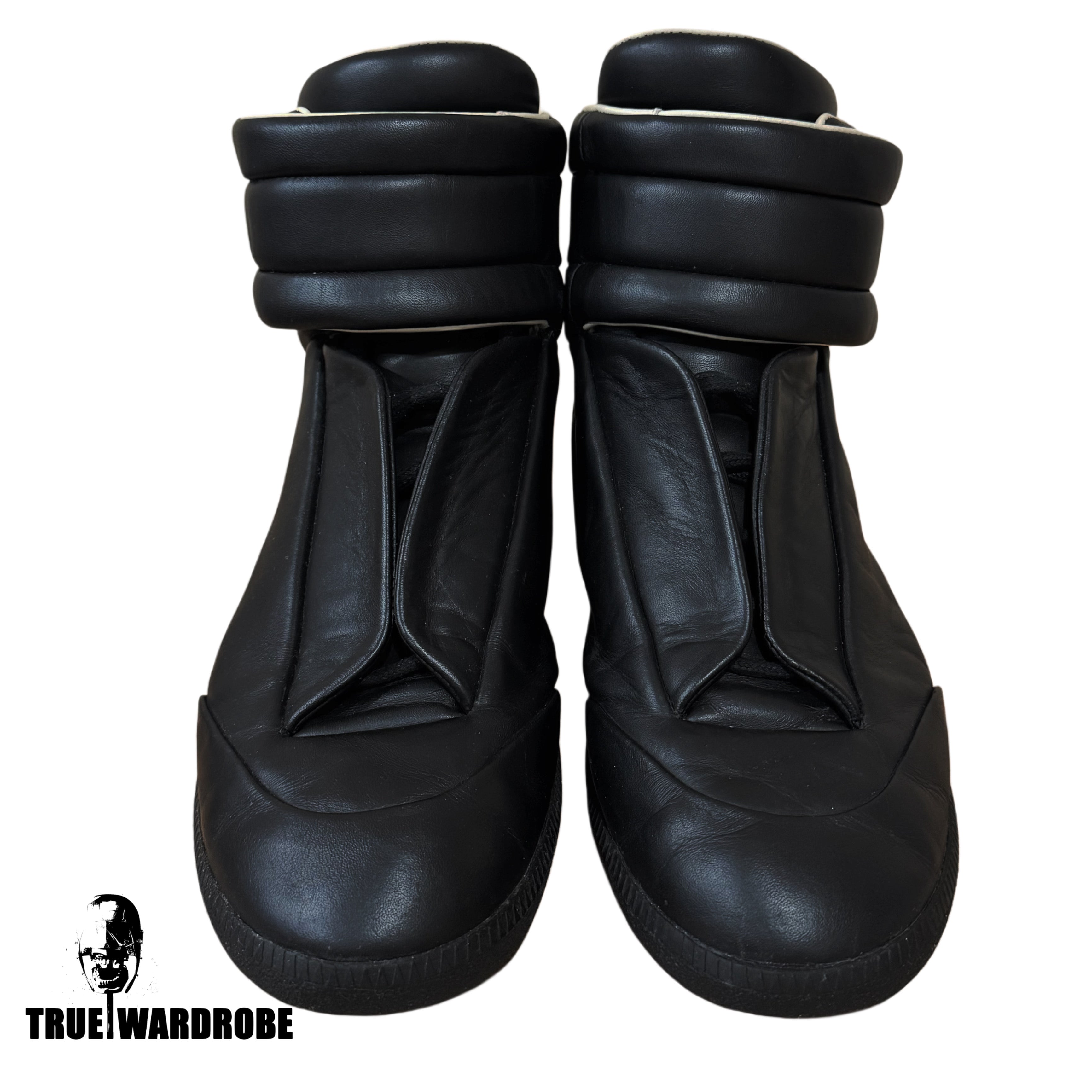 Maison Margiela Future High Black Leather Sneakers